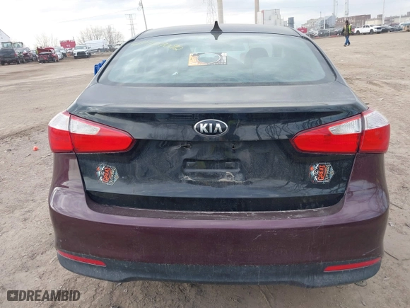2016 Kia Forte LX with VIN KNAFK4A66G5550487, listed as a IAAI auction lot 41709092 with 139,609 mi miles. Bid and sale history available at carsss.com. Image 16.