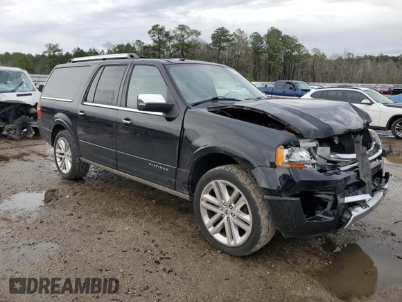 2016 Ford Expedition EL Platinum with VIN 1FMJK1MT9GEF11630, listed as a Copart auction lot 44840515 with 142,413 mi miles and Clean Title. Bid and sale history available at carsss.com. Image 4.