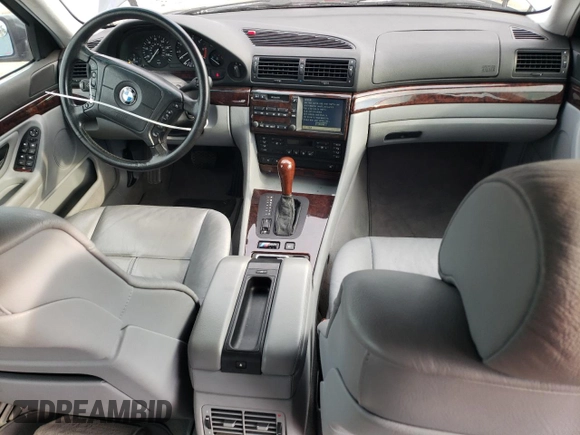 2000 BMW 7 Series 740iL with VIN WBAGH8340YDP09744, listed as a Copart auction lot 75586844 with 0 mi miles and Clean Title. Bid and sale history available at carsss.com. Image 8.