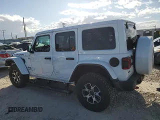 2022 Jeep Wrangler Unlimited Rubicon with VIN 1C4JJXFM1NW249982, listed as a Copart auction lot 78049534 with 17,834 mi miles and Salvage title. Bid and sale history available at DreamBid. Image 2.