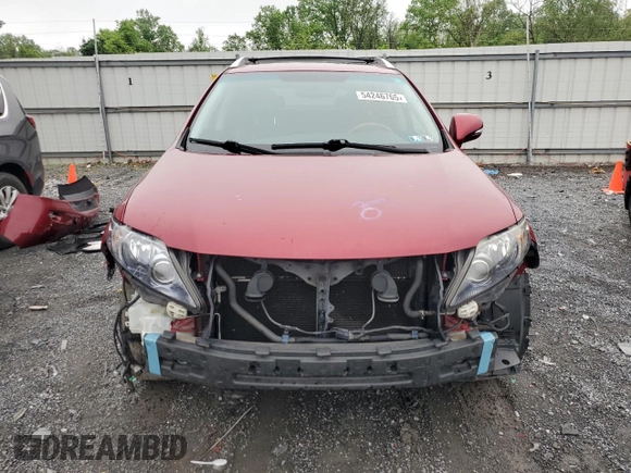 2010 Lexus RX 450h with VIN JTJBC1BA2A2024623, listed as a Copart auction lot 54246765 with Not provided miles and Salvage title. Bid and sale history available at DreamBid. Image 5.
