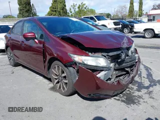2014 Honda Civic Sedan EX-L with VIN 19XFB2F94EE275942, listed as a IAAI auction lot 41794203 with 119,312 mi miles. Bid and sale history available at carsss.com. Image 1.