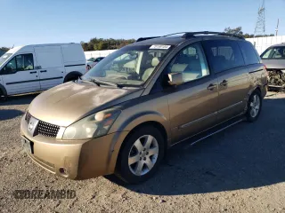 2004 Nissan Quest SE with VIN 5N1BV28U24N317733, listed as a Copart auction lot 78168184 with 0 mi miles and Salvage Title. Bid and sale history available at carsss.com. Image 1.