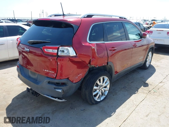 2016 Jeep Cherokee Limited with VIN 1C4PJLDB7GW146458, listed as a IAAI auction lot 42000075 with 91,291 mi miles and . Bid and sale history available at DreamBid. Image 4.
