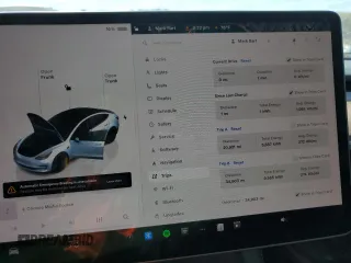 2023 Tesla Model 3 Performance with VIN 5YJ3E1ECXPF551216, listed as a Copart auction lot 49398655 with 34,903 mi miles and Salvage Title. Bid and sale history available at carsss.com. Image 9.