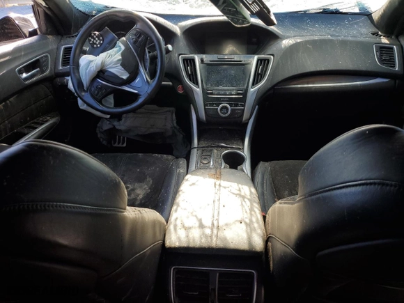 2018 Acura TLX w/A-SPEC Pkg with VIN 19UUB2F63JA006343, listed as a Copart auction lot 46148095 with 0 mi miles and Salvage Title. Bid and sale history available at carsss.com. Image 8.