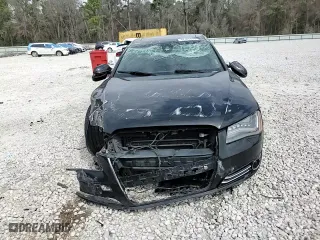 2014 Audi A8 L 3.0T with VIN WAURGAFD2EN002567, listed as a Copart auction lot 48188395 with 159,477 mi miles and Salvage Title. Bid and sale history available at carsss.com. Image 13.
