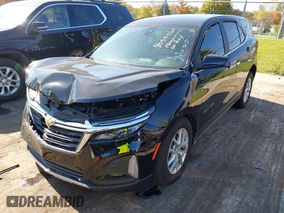 2024 Chevrolet Equinox LT with VIN 3GNAXUEG5RL321892, listed as a IAAI auction lot 40594360 with 14,935 mi miles and . Bid and sale history available at DreamBid. Image 2.