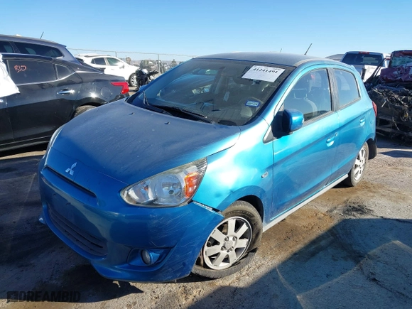2015 Mitsubishi Mirage ES with VIN ML32A4HJ4FH004673, listed as a IAAI auction lot 41241491 with 133368 miles. Bid and sale history available at carsss.com. Image 17.