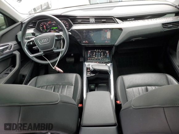 2021 Audi e-tron Sportback Premium Plus with VIN WA12AAGE3MB000740, listed as a Copart auction lot 61276315 with 51,527 mi miles and Salvage title. Bid and sale history available at DreamBid. Image 8.