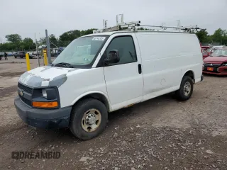 2010 Chevrolet Express Cargo z VIN 1GCZGFBA2A1153342, wystawiony jako Copart lot #60746385 z przebiegiem 142 770 mil mil oraz Czysty tytuł • Clean title. Historia ofert i sprzedaży dostępna na DreamBid. Obrazek 1.