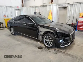 2018 Genesis G80 3.8L with VIN KMHGN4JE7JU232778, listed as a Copart auction lot 77440294 with 71,623 mi miles and Non repairable. Bid and sale history available at DreamBid. Image 4.