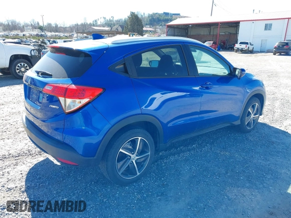 2022 Honda HR-V EX with VIN 3CZRU6H50NM765075, listed as a IAAI auction lot 41790465 with 75,144 mi miles. Bid and sale history available at carsss.com. Image 4.