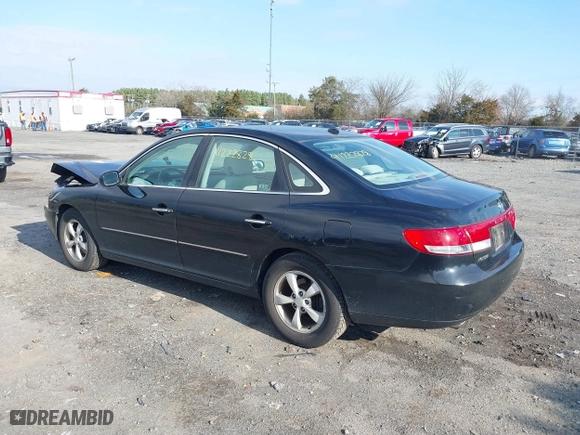 2007 Hyundai Azera GLS with VIN KMHFC46D27A222526, listed as a IAAI auction lot 41222828 with 178,845 mi miles. Bid and sale history available at carsss.com. Image 3.