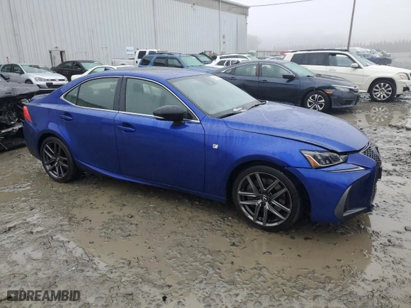 2020 Lexus IS with VIN JTHG81F23L5042786, listed as a Copart auction lot 45105065 with 46,613 mi miles and Salvage Title. Bid and sale history available at carsss.com. Image 4.