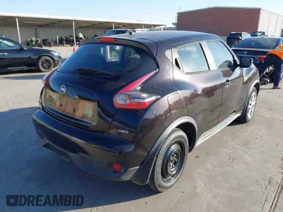 2015 Nissan Juke S with VIN JN8AF5MV1FT554780, listed as a IAAI auction lot 41853667 with 101,730 mi miles and . Bid and sale history available at carsss.com. Image 4.