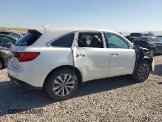 2015 Acura MDX Technology with VIN 5FRYD4H43FB007037, listed as a Copart auction lot 63793695 with 141,655 mi miles and Salvage title. Bid and sale history available at DreamBid. Image 3.