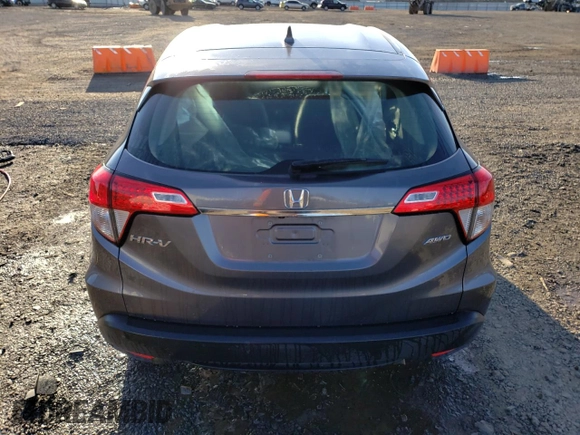 2021 Honda HR-V LX with VIN 3CZRU6H31MM711409, listed as a Copart auction lot 45154015 with 18,322 mi miles and Salvage Title. Bid and sale history available at carsss.com. Image 6.