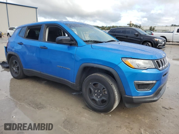 2017 Jeep Compass Sport with VIN 3C4NJCAB2HT690739, listed as a Copart auction lot 85103254 with 120,510 mi miles and Salvage Title. Bid and sale history available at carsss.com. Image 4.