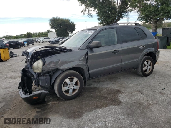 2007 Hyundai Tucson GLS with VIN KM8JM12B07U497000, listed as a Copart auction lot 45893375 with 211,849 mi miles and Non Repairable. Bid and sale history available at carsss.com. Image 1.
