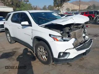 2020 Chevrolet Traverse LT Cloth with VIN 1GNERGKW7LJ315597, listed as a IAAI auction lot 40990771 with 91,211 mi miles. Bid and sale history available at carsss.com. Image 1.