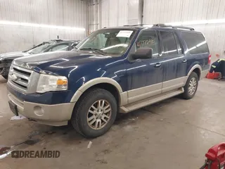 2009 Ford Expedition EL Eddie Bauer with VIN 1FMFK18569EB04353, listed as a IAAI auction lot 41772410 with 215,985 mi miles. Bid and sale history available at carsss.com. Image 2.