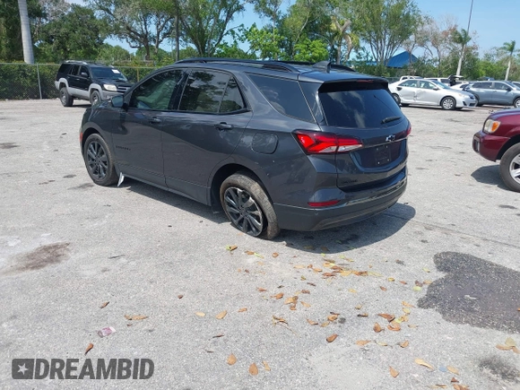 2023 Chevrolet Equinox RS with VIN 3GNAXMEGXPS162984, listed as a IAAI auction lot 42376766 with 46,402 mi miles and . Bid and sale history available at DreamBid. Image 3.