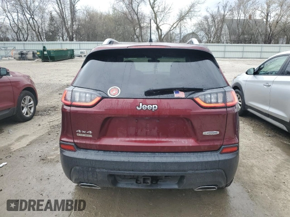 2019 Jeep Cherokee Latitude Plus with VIN 1C4PJMLX1KD250905, listed as a Copart auction lot 54446165 with 83,737 mi miles and Salvage title. Bid and sale history available at DreamBid. Image 6.
