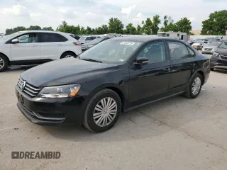 2014 Volkswagen Passat S with VIN 1VWAP7A36EC009645, listed as a Copart auction lot 61042215 with 96,934 mi miles and Salvage title. Bid and sale history available at DreamBid. Image 1.