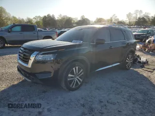 2024 Nissan Pathfinder Platinum z VIN 5N1DR3DK7RC280687, wystawiony jako Copart lot #52500505 z przebiegiem 23 077 mil mil oraz Szkoda całkowita • Salvage title. Historia ofert i sprzedaży dostępna na DreamBid. Obrazek 1.