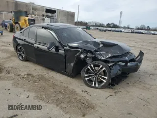2018 BMW 3 Series 330e iPerformance with VIN WBA8E1C54JA178343, listed as a Copart auction lot 45866435 with 0 mi miles and Salvage Title. Bid and sale history available at carsss.com. Image 4.