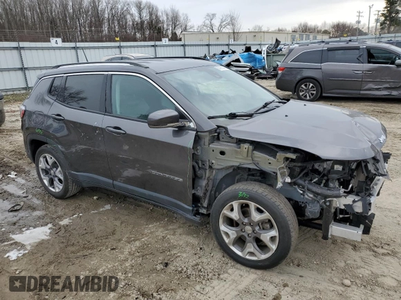 2021 Jeep Compass Limited with VIN 3C4NJCCB2MT522588, listed as a Copart auction lot 88966345 with 72,161 mi miles and Salvage Title. Bid and sale history available at carsss.com. Image 4.