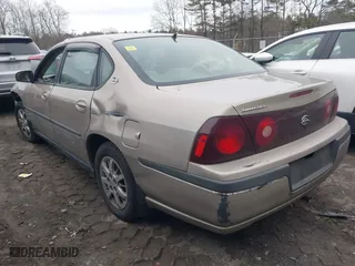 2002 Chevrolet Impala with VIN 2G1WF55E129105237, listed as a IAAI auction lot 41728297 with 142,049 mi miles. Bid and sale history available at carsss.com. Image 3.