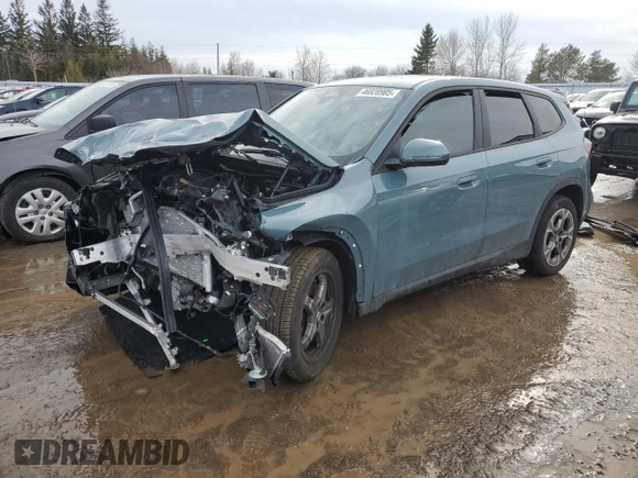 2024 BMW X1 xDrive28i with VIN WBX73EF03R5Z47823, listed as a Copart auction lot 46828905 with 0 mi miles and Salvage Title. Bid and sale history available at carsss.com. Image 1.