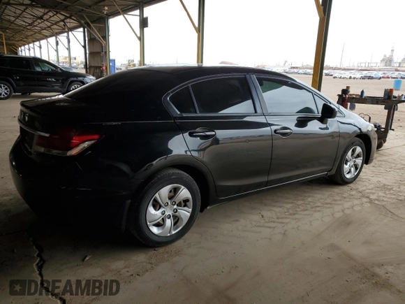 2015 Honda Civic LX with VIN 19XFB2F55FE121352, listed as a Copart auction lot 55704715 with 94,833 mi miles and Clean Title. Bid and sale history available at DreamBid. Image 3.
