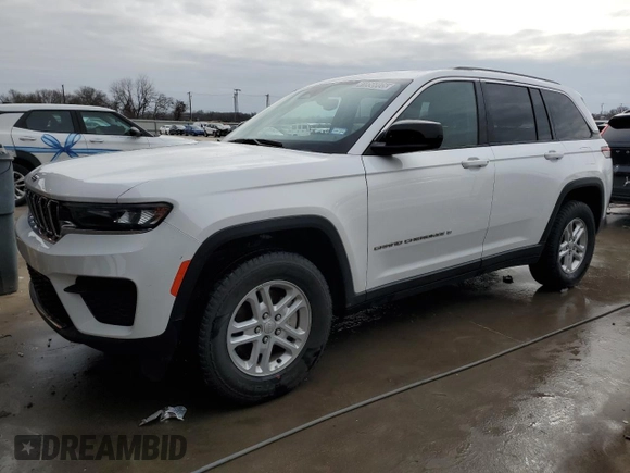 2024 Jeep Grand Cherokee Laredo X with VIN 1C4RJGAG1RC680740, listed as a Copart auction lot 41856805 with 45,235 mi miles and Clean title. Bid and sale history available at DreamBid. Image 1.