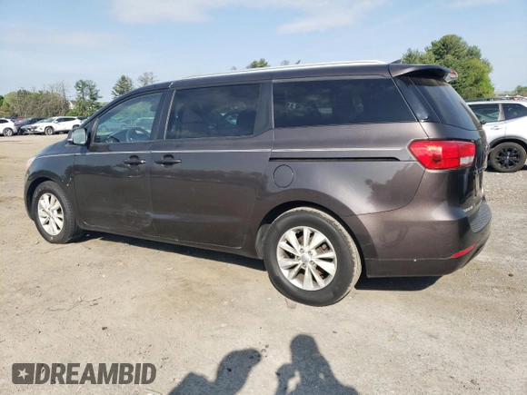 2016 Kia Sedona LX with VIN KNDMB5C16G6182517, listed as a Copart auction lot 55038605 with 196,498 mi miles and Clean Title. Bid and sale history available at carsss.com. Image 2.