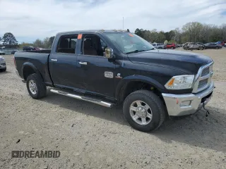 2013 Ram 2500 Laramie Longhorn with VIN 3C6UR5GL5DG534351, listed as a Copart auction lot 49915635 with 183,119 mi miles and Salvage title. Bid and sale history available at DreamBid. Image 4.