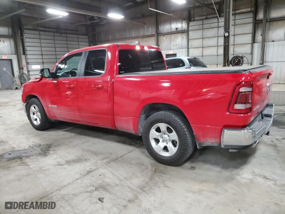 2021 Ram 1500 Big Horn with VIN 1C6SRFBT1MN800685, listed as a Copart auction lot 48401345 with 69,211 mi miles and Salvage Title. Bid and sale history available at carsss.com. Image 2.