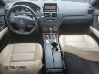 2009 Mercedes-Benz C 63 AMG with VIN WDDGF77X39F284619, listed as a Copart auction lot 61076125 with 108,601 mi miles and Salvage title. Bid and sale history available at DreamBid. Image 8.