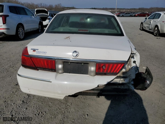 2002 Mercury Grand Marquis LS Premium with VIN 2MEFM75W02X649465, listed as a Copart auction lot 43841335 with 78,865 mi miles and Salvage Title. Bid and sale history available at carsss.com. Image 6.