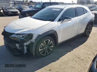 2019 Lexus UX with VIN JTHY3JBH3K2002849, listed as a Copart auction lot 52807475 with 54,593 mi miles and Salvage Title. Bid and sale history available at carsss.com. Image 1.