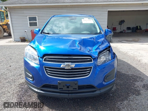 2015 Chevrolet Trax LS with VIN KL7CJKSBXFB235486, listed as a IAAI auction lot 41875595 with 125,301 mi miles. Bid and sale history available at carsss.com. Image 12.