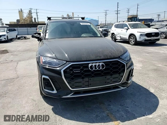 2023 Audi Q5 S line Premium with VIN WA1GAAFY9P2155489, listed as a Copart auction lot 58023625 with 18,513 mi miles and Salvage title. Bid and sale history available at DreamBid. Image 14.