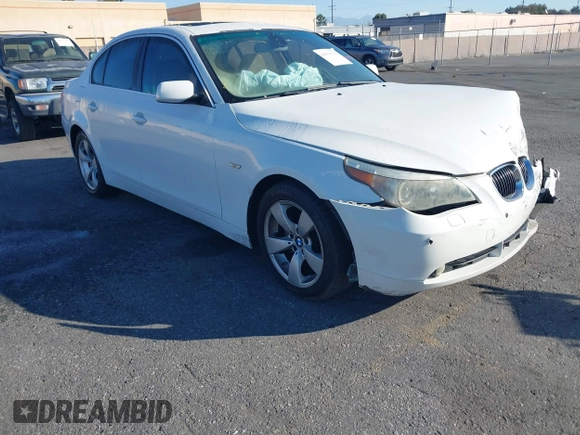2007 BMW 5 Series 530i with VIN WBANE73537CM49119, listed as a IAAI auction lot 41678779 with 1 mi miles. Bid and sale history available at carsss.com. Image 1.
