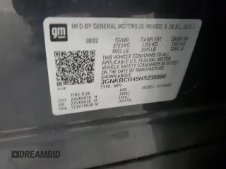 2022 Chevrolet Blazer LT z VIN 3GNKBCR45NS235950, wystawiony jako Copart lot #74542204 z przebiegiem Nie podano mil oraz Szkoda całkowita • Salvage title. Historia ofert i sprzedaży dostępna na DreamBid. Obrazek 13.
