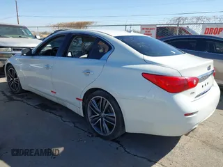 2017 Infiniti Q50 2.0t with VIN JN1CV7AR8HM680189, listed as a IAAI auction lot 41430923 with 84,341 mi miles. Bid and sale history available at carsss.com. Image 3.