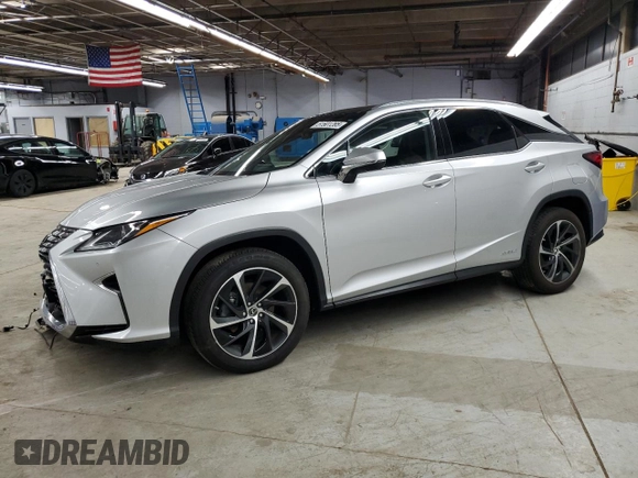 2019 Lexus RX with VIN 2T2BGMCA6KC033542, listed as a Copart auction lot 51501285 with 49,591 mi miles and Salvage Title. Bid and sale history available at carsss.com. Image 1.