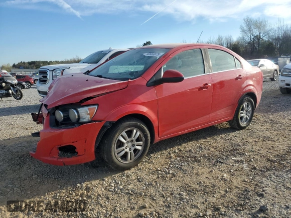 2015 Chevrolet Sonic LT with VIN 1G1JC5SHXF4213334, listed as a Copart auction lot 50563675 with 100,122 mi miles and Clean Title. Bid and sale history available at DreamBid. Image 1.