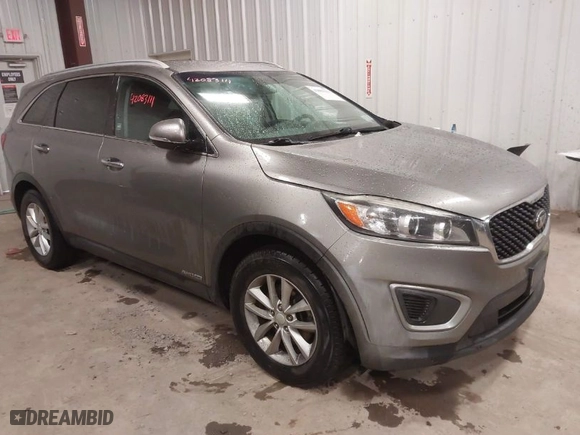2017 Kia Sorento LX V6 with VIN 5XYPGDA55HG217691, listed as a IAAI auction lot 42083111 with 124,444 mi miles. Bid and sale history available at carsss.com. Image 1.